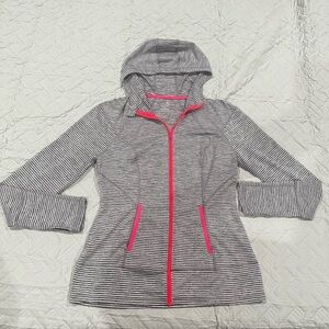 Lukka Striped Jacket with Pink Highlights